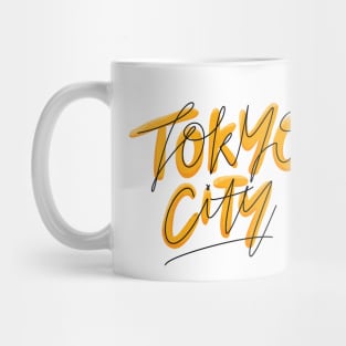 Lettering Tokyo City Mug